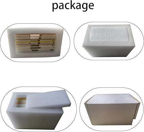 Miniatura 9 de HAOSUM Paquete de 8 hojas variadas de vidrieras de 4 x 6 pulgadas, mosaico de vidrio catedral azul para manualidades (azul)..