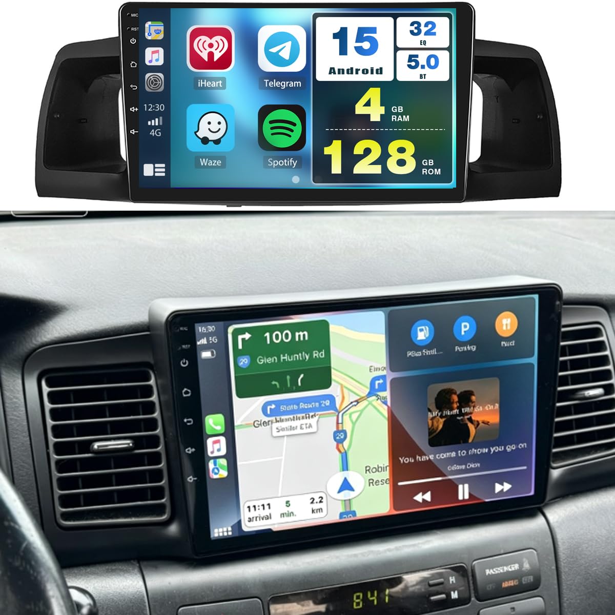 Amazon.com: Fuluku 4+128GB Android 15 Car Stereo for Toyota