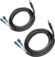 Vista 6 de Cable de alimentación para cámara Trail de 79 pulgadas: enchufe de CC de 0.157x0.067 in, cable de alimentación externo, compatible con cámaras