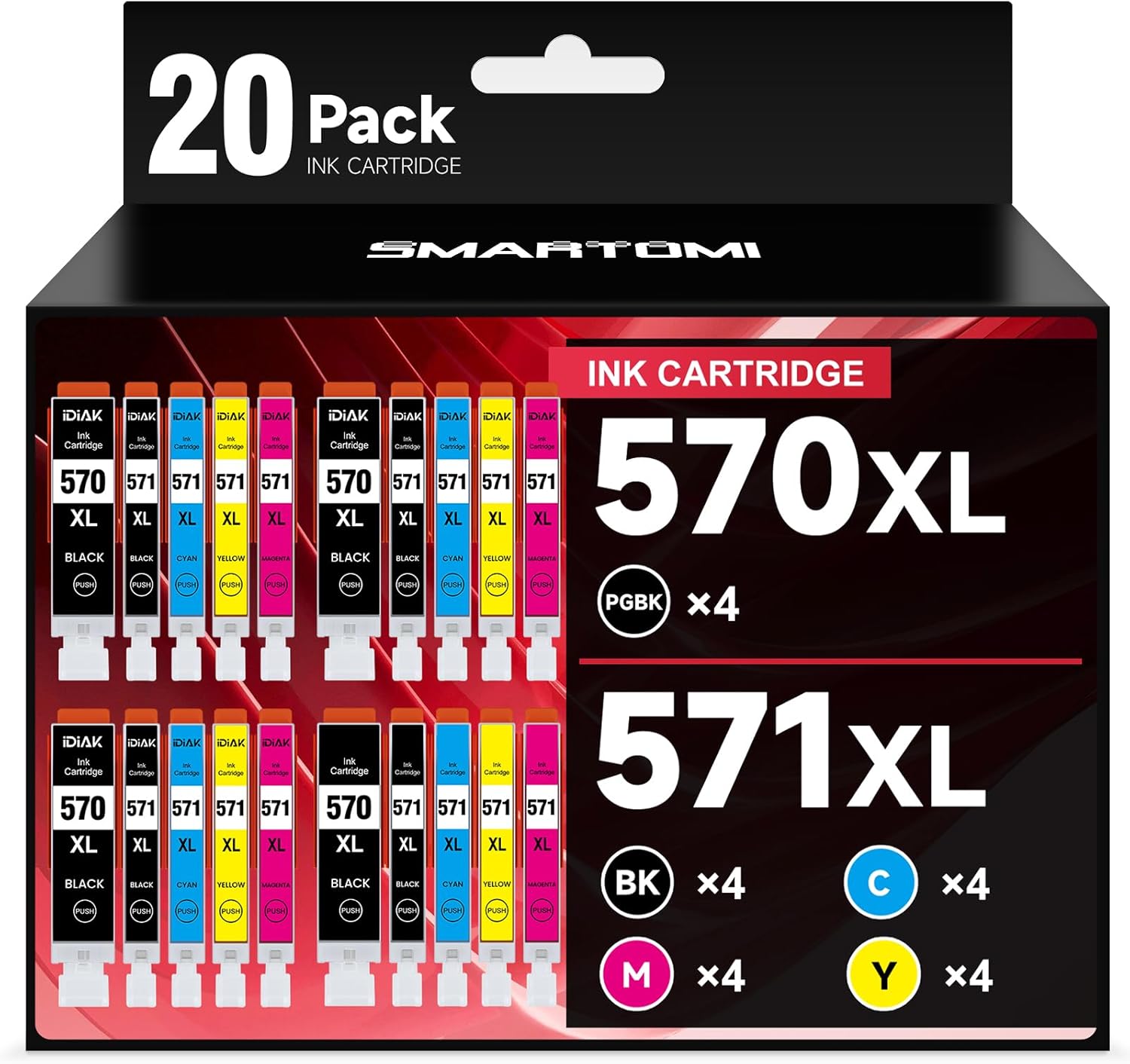 Supply Guy 6 XL Cartucce Per Stampanti Compatibile Con Canon PGI - Foto 2