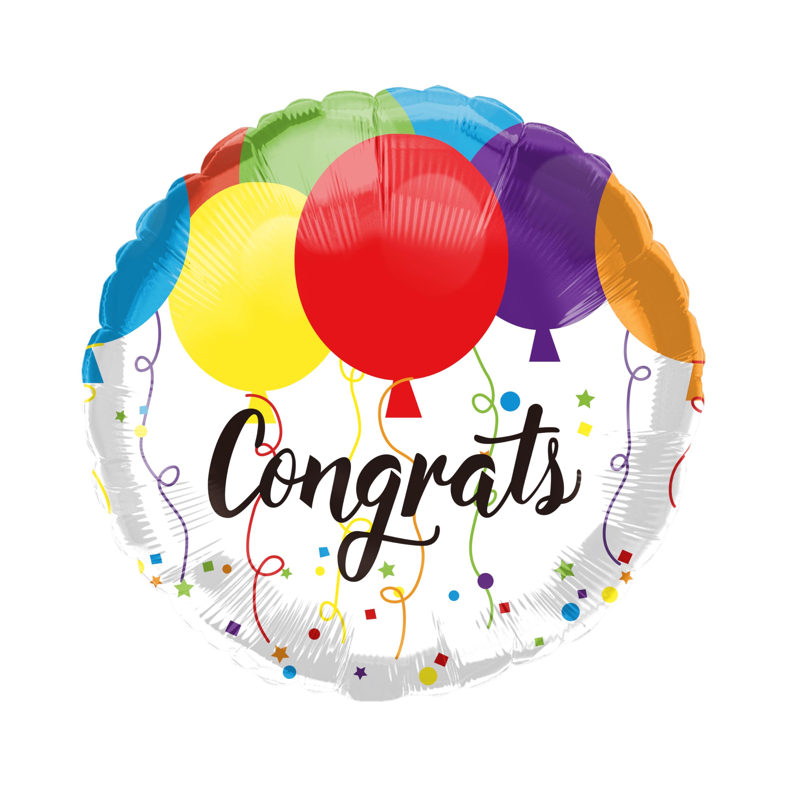 Harnel 18" Congratulations Mylar Balloons - Pack of 10