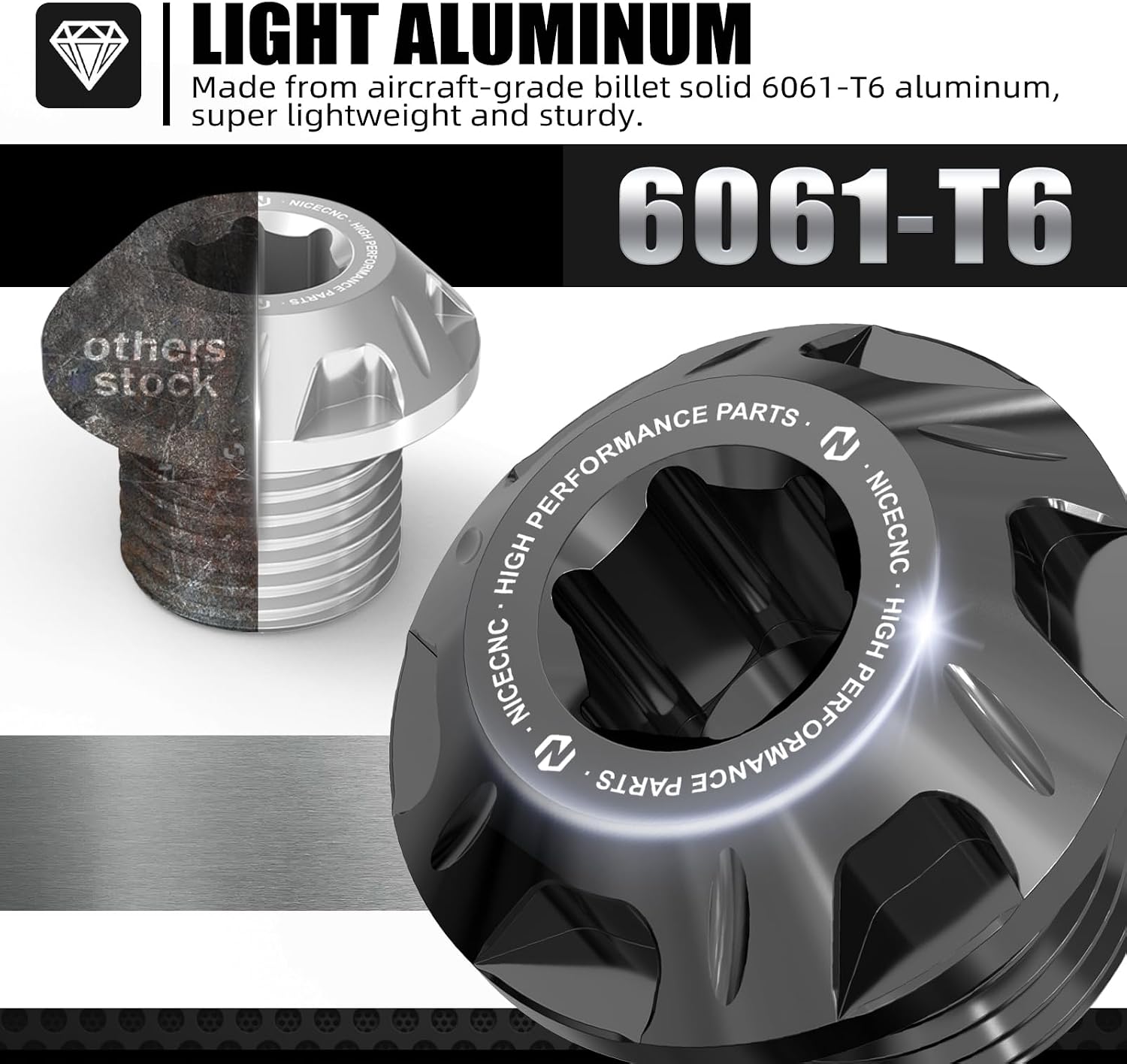 NICECNC Front Axle Nut & Bolt Kit Compatible with Surron Light Bee X/S/L1E & Segway X160 X260, Black CNC Aluminum Wheel Axle Bolt Replacement, Motorcycle Accessories