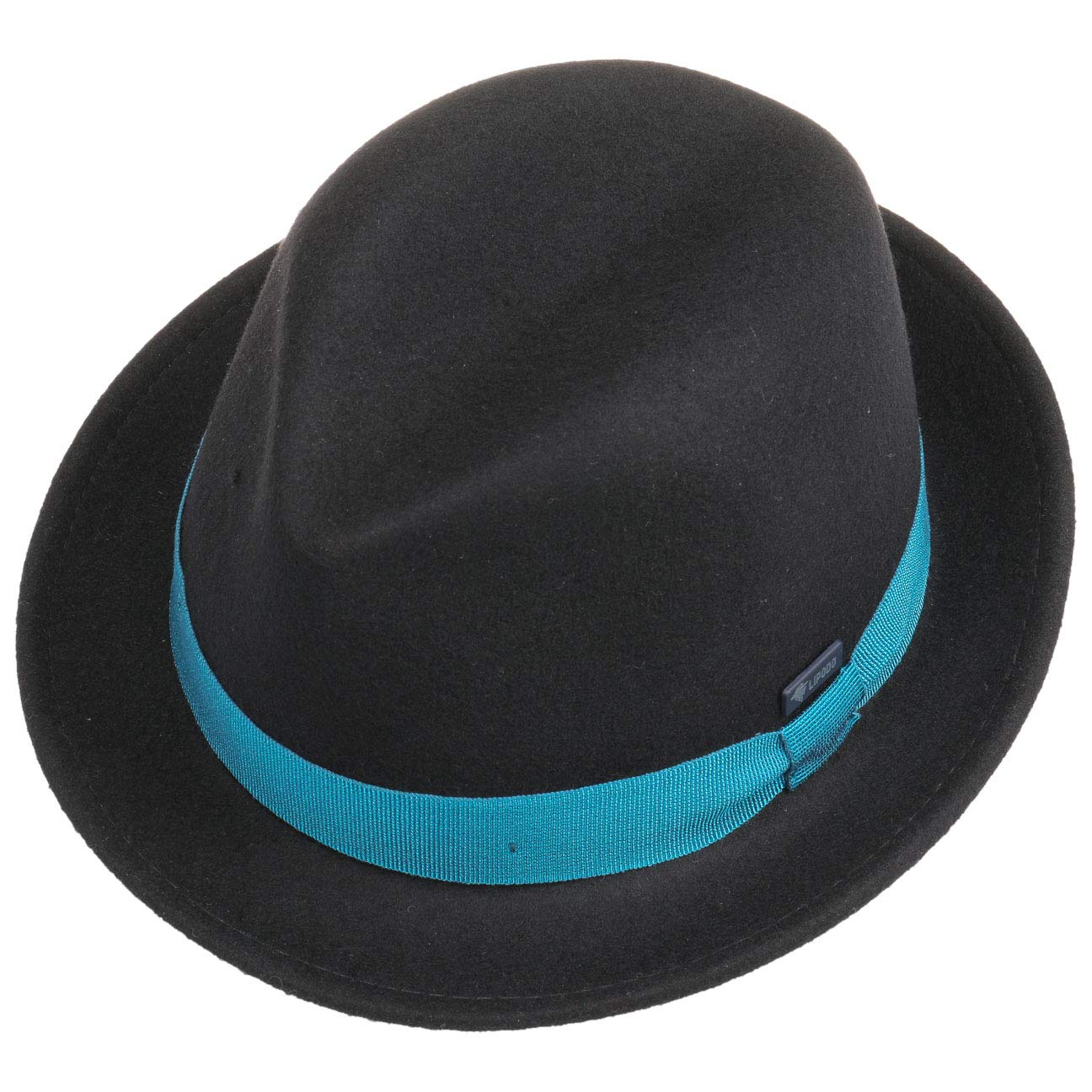 Lipodo Kids Wool Felt Trilby Hat Fedora (One Size - Black) - Image 2