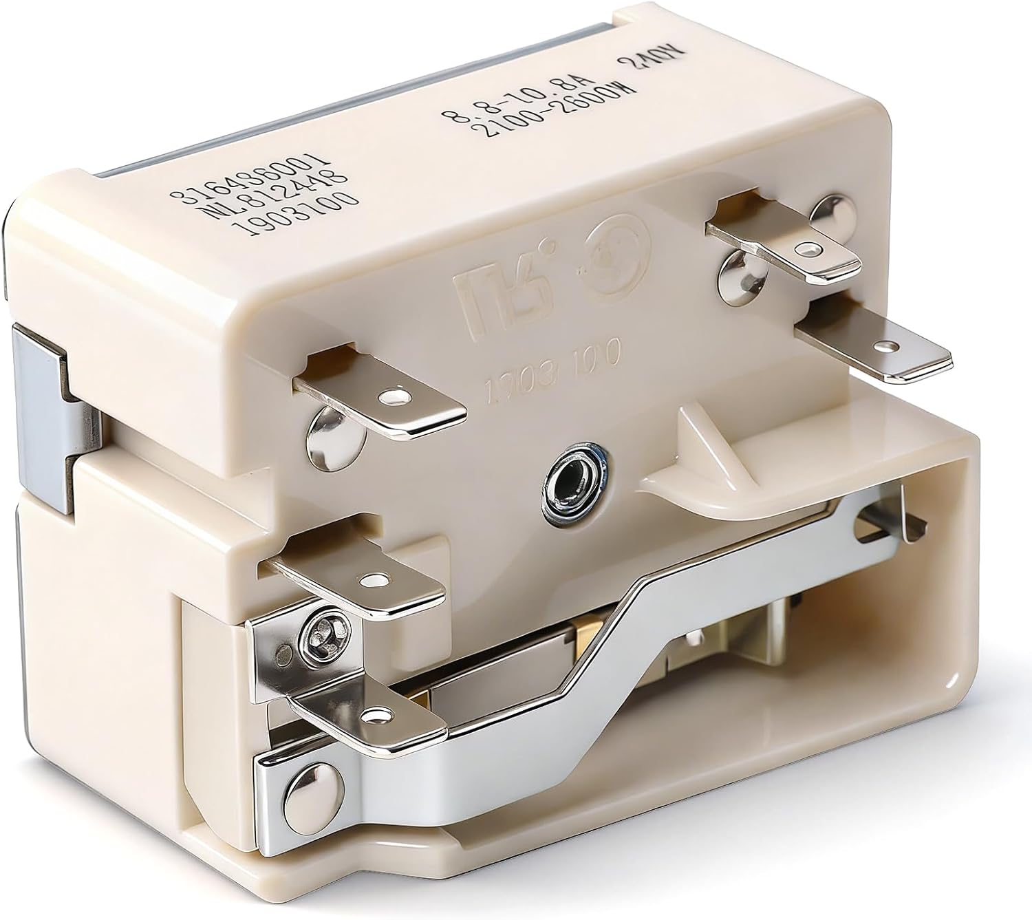 WB24X25013 Range Surface Element Control Switch Compatible with GE Electric Ranges, Replaces 191D4774P005, AP5999509, 4464832, PS11729102 - Infinite Control Switch for JB6, JB7, JB8, JBS, JS6, JS7