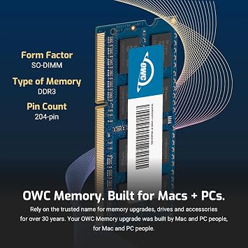 12GB (1 x 4GB + 1 x 8GB) PC14900 DDR3 1866MHz SO-DIMMs 204-Pin Memory RAM Upgrade Compatible with 2015 (Late) iMac 27 w/Retina 5K Models and PCs (OWC1867DDR3S12S)