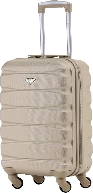Flight Knight Lightweight 4 Wheel ABS Hard Case Suitcases Cabin Carry On Hand Luggage Approved for Over 100 Airlines Including easyJet, British Airways, RyanAir, Virgin Atlantic, Emirates & Many More