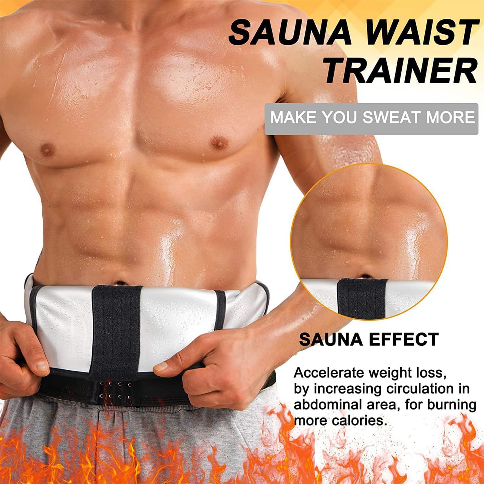 Fascia Modellante Sauna Effetto Cintura Modellante Sauna Per Uomo - Foto 7