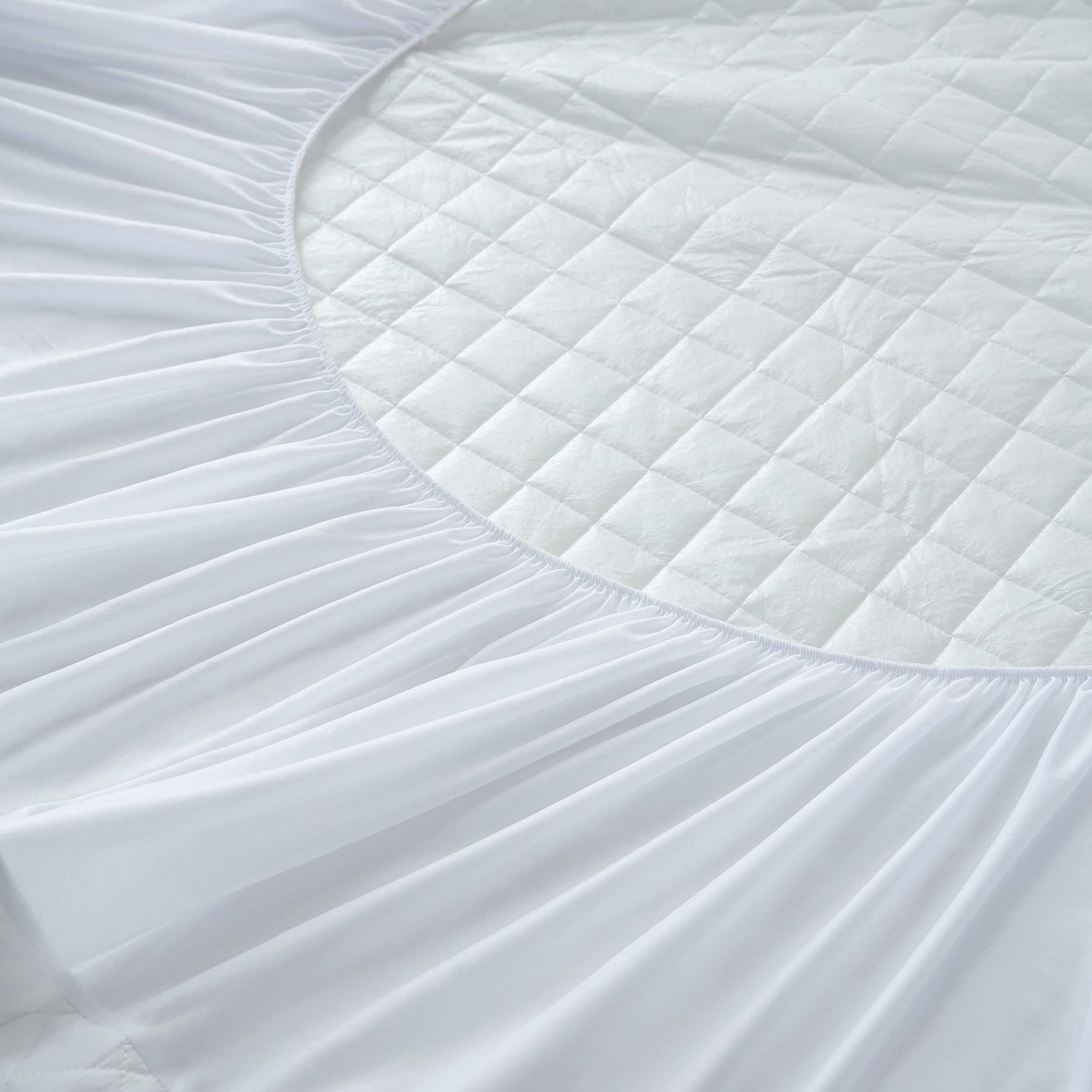 Elif Protège-matelas Imperméable Matelassé Avec Sangles élastiques Pour Enfants, Doux Et Confortable, Respirant, Sans Vinyle (lit Simple