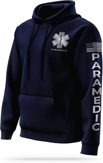 13Fifty 13FA PARAMEDIC Reflective Utility Hoodie - High Visibility Safety Apparel - 100% Polyester Quick Dry Comfort.