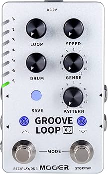 Amazon.com: MOOER Groove Looper Pedal Drum Machine Stereo