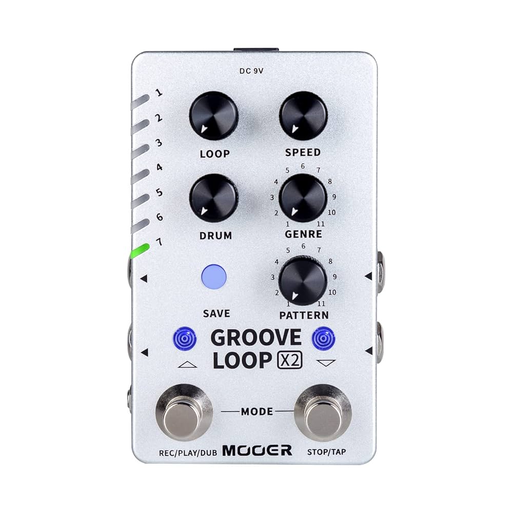 ほぼ新品　Mooer Groove Loop MOOER Groove Looper Pedal Drum Machine Stereo Guitar Loop