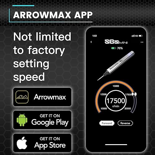 Miniatura 4 de AM ARROWMAX - Mini bolígrafo de grabado, funda de aluminio, Bluetooth, aplicación, carga magnética inalámbrica, herramienta giratoria multiusos para