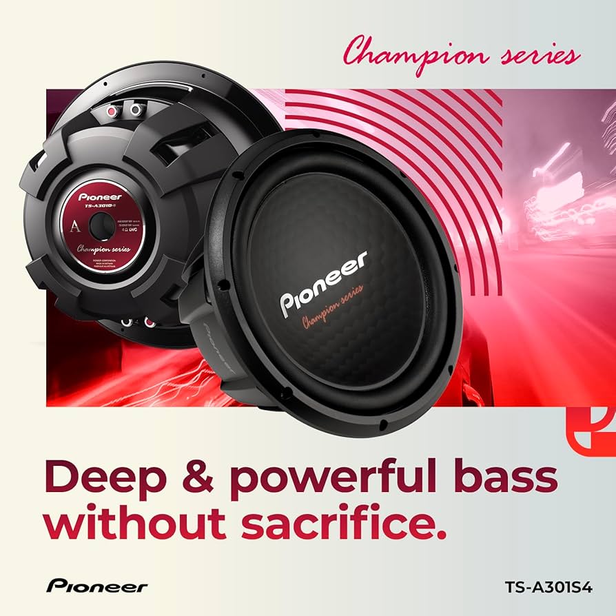 Pioneer TS-W304 1400W ウーファー Pioneer TS-W304 1400W ウーファー Pioneer TS-W304 1400W