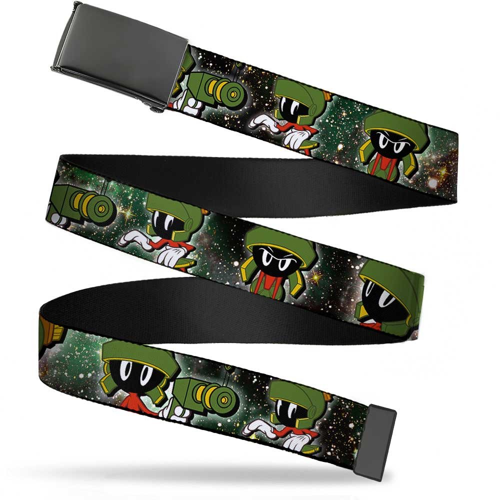 Buckle-Down Web Belt, Marvin the Martian 4-Poses Galaxy, 1.0