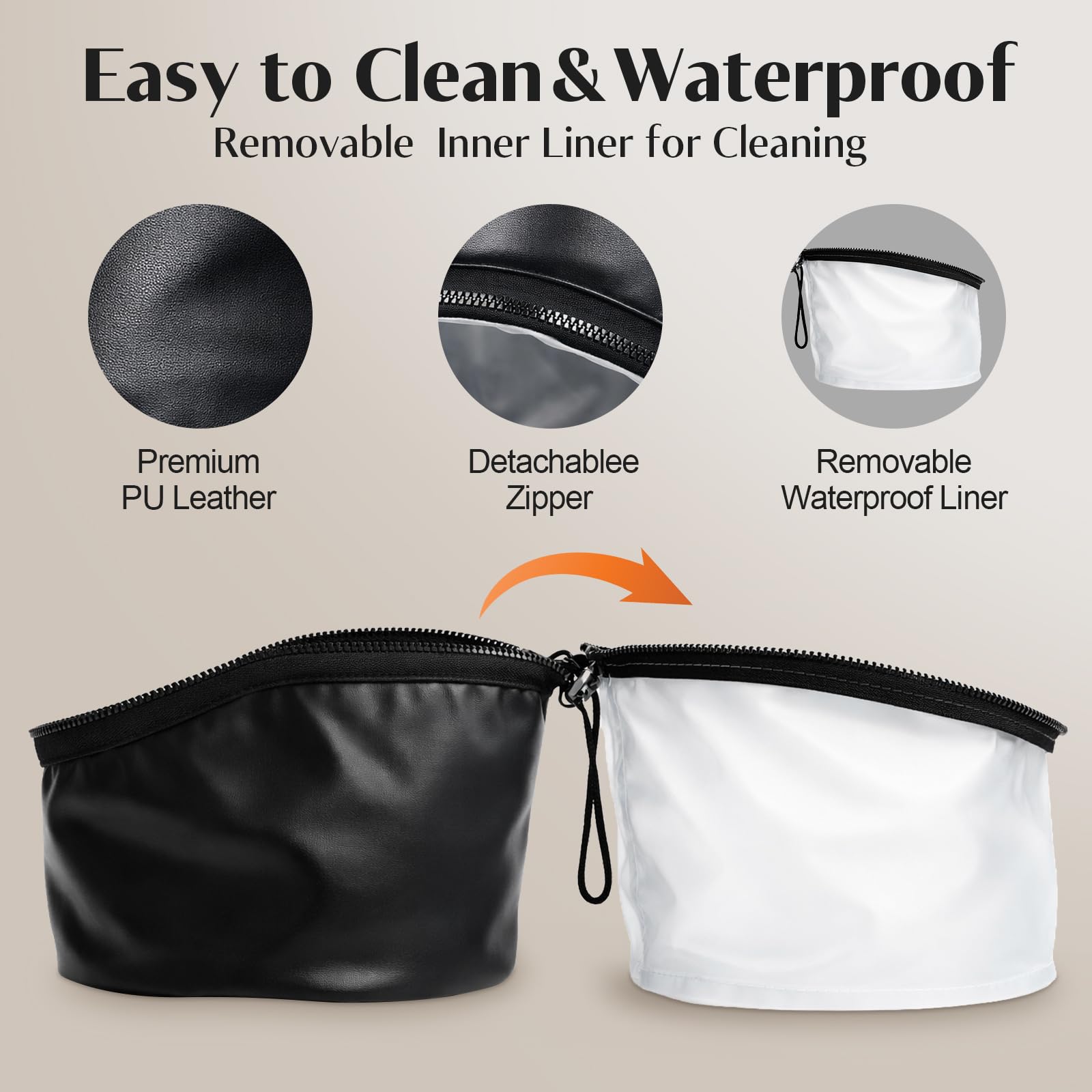 Heated Hair Cap, PU Leather Deep Conditioning Cap, 10 Heat Levels