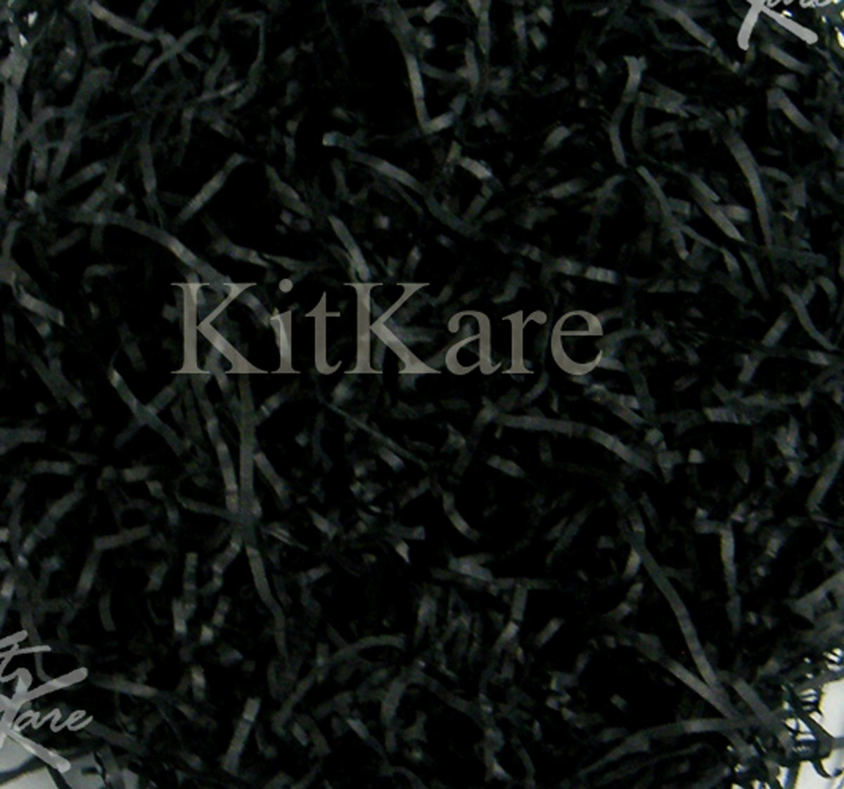 100g CRISP Black Shredded Tissue Paper 2mm Shred Acid Free