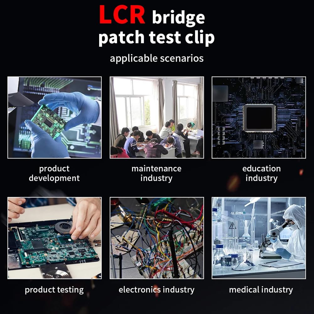 Digital Tweezers Handheld Tester Versatile Measurement Tools for Electronic Component Testing Convenient and Accurate for Lab Workbench