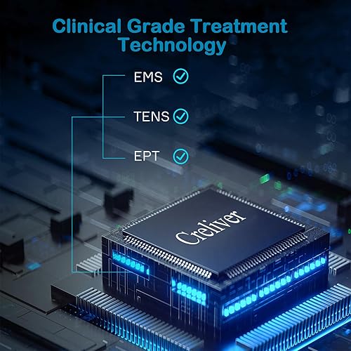 Miniatura 2 de Creliver Estimulador muscular del nervio del pie, masajeador de pies Pro, TENS y EMS para neuropatía, circulación y alivio del dolor corporal,
