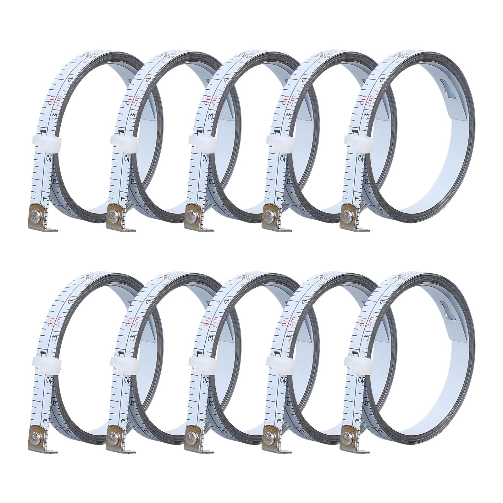 Kaeltsyn 2M 10Pcs Replacement Steel Ruler Strips Tape Measure Refill Perfect For Precisions Work And Diyer Projects Retractable Tape Measure For Sewing