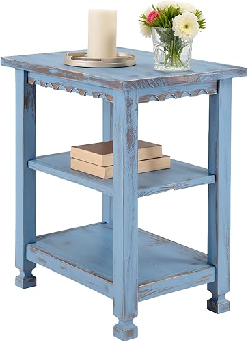 Miniatura 1 de Alaterre Furniture Country Cottage - Mesa auxiliar de 3 niveles, 15 pulgadas de ancho x 20 pulgadas de profundidad x 27 pulgadas de alto, mesita de