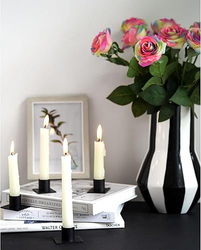 Miniatura 242 de FiveSeasonStuff 12 tallos de flores artificiales, rosas de seda de tacto real para decoración de bodas, ramos de novia, centros de mesa, fiestas y 9