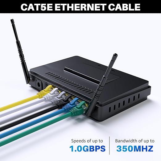 Cable Ethernet Cat5e 100 ft RJ45 Blanco Kxable miniatura 5