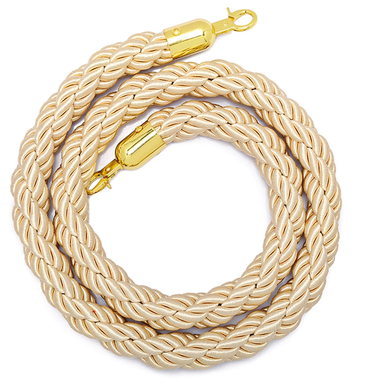 KLGFBDC Crowd Control Rope - 1.5m Hemp Stanchion for Safety Barriers Queue Management Event Setup - Stylish Barrier Solution for Events and Gatherings