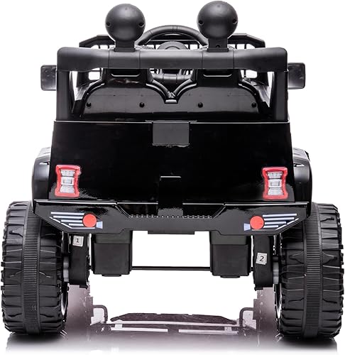 Miniatura 8 de Coche de paseo para niños con batería de 12 V con control remoto, botón de arranque, botón oscilante, MP3, ruedas eléctricas, vehículos eléctricos,