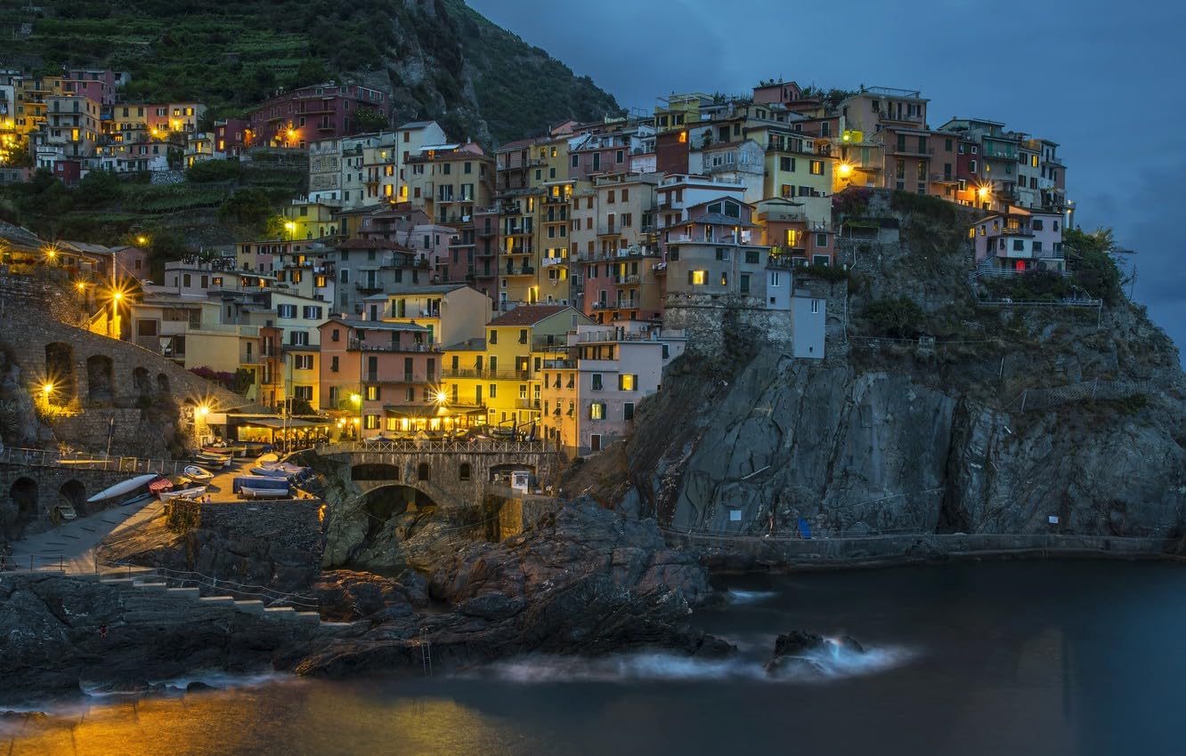 Puzzle Per Adulti Puzzle In Legno Da 1500 Pezzi Puzzle Mani Sul Gioco Decorazione Della Famiglia, Sea, Rocks, Italy, Manarola, Cinque Terre, 87x57cm