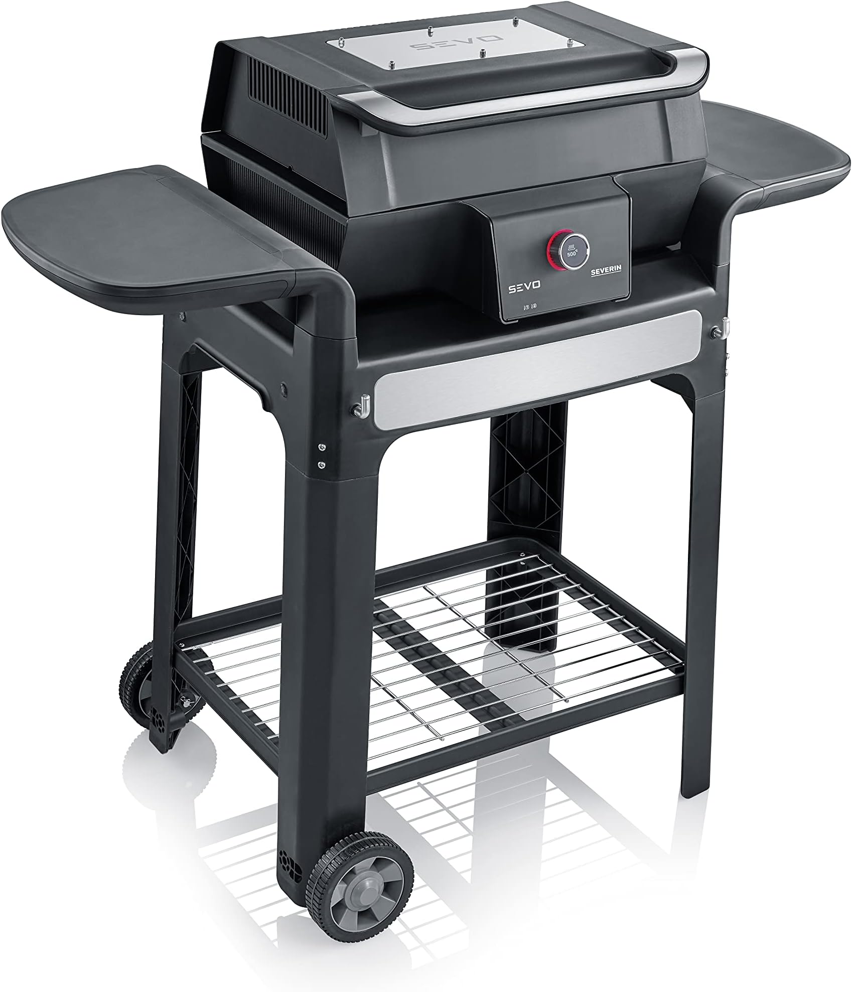 Elektrischer Tischgrill – BBQ-Elektrogrill 220V Mit Einstellbarer Temperatur, Rechteckig, Schwarz