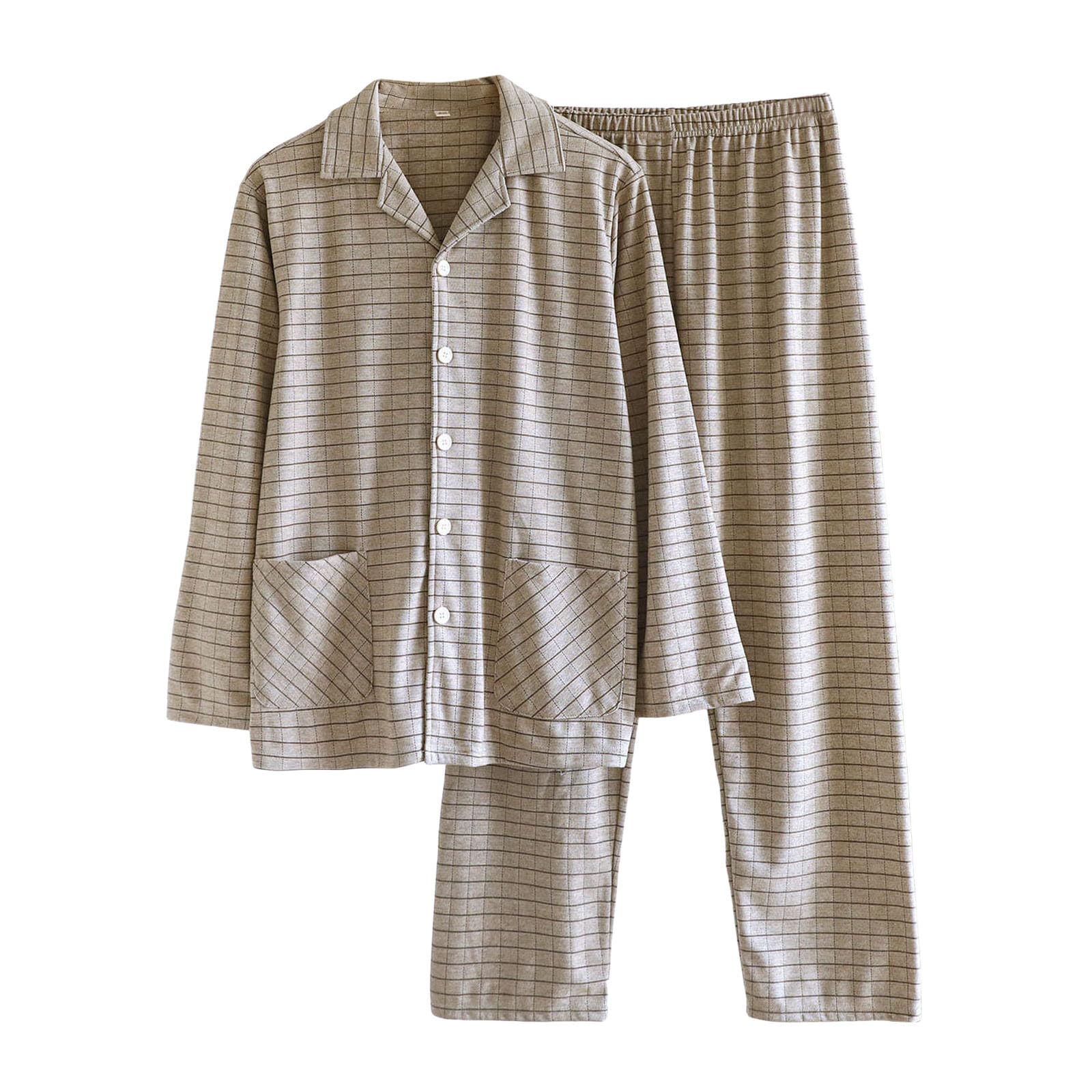 Pigiama Uomo Cotone Completo Notte Casual | Completo Notte Uomo in Cotone, Vestibilità Comoda e Design Casual, Perfetto per Casa e Riposo