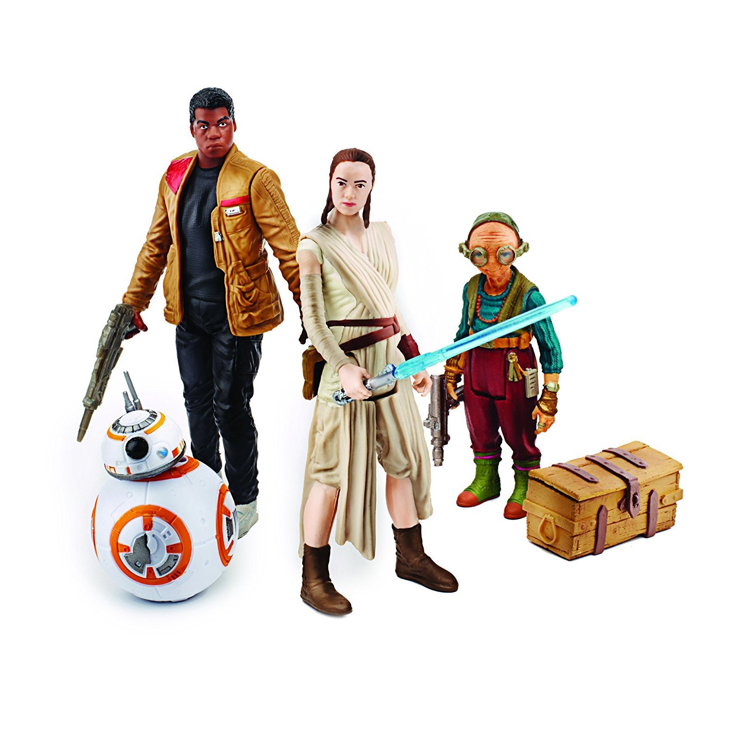 Star Wars Force Awakens Takodana Encounter 4 figurka zestaw zabaw, Rey Finn Maz Kanata BB-8