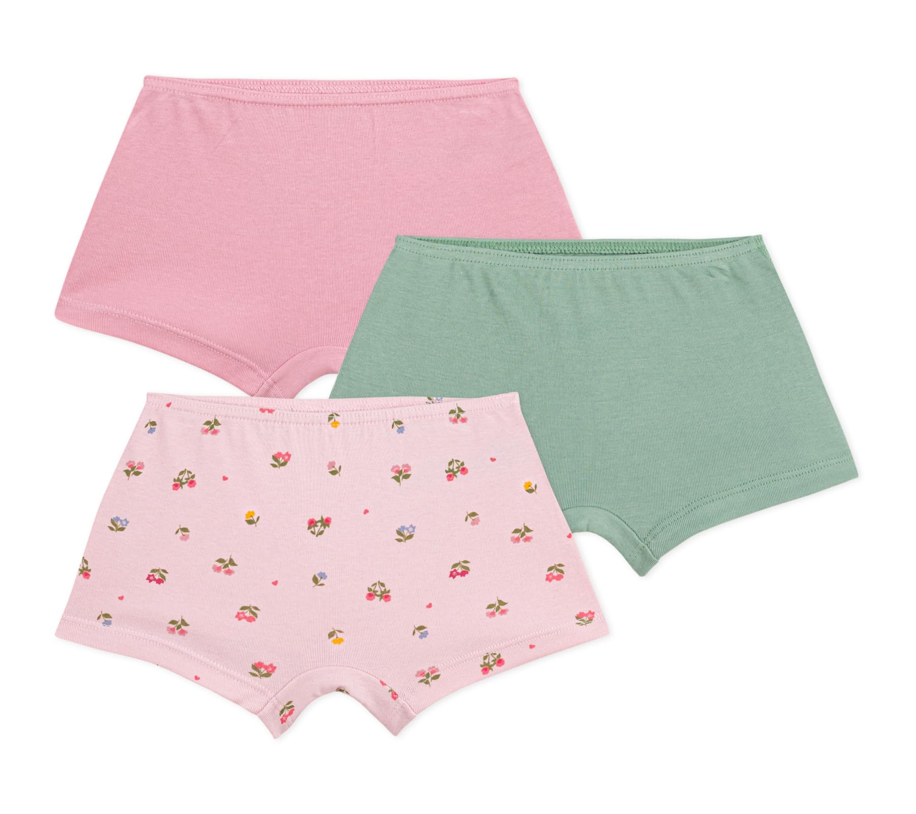 Petit Bateau 3 Shorties Unterwäsche für den Tag, Mehrfarbig, 12 Jahre
