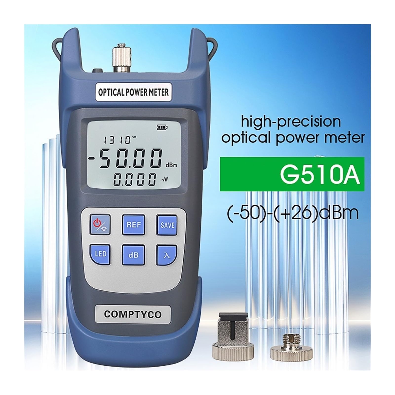 Miernik Mocy Światłowodu FTTH G510A/G710A Tester Kabla Światłowodowego -50dBm~+26dBm/-70dBm~+10dBm Złącze SC/FC Profesjonalne narzędzie dla elektryków(G510A)