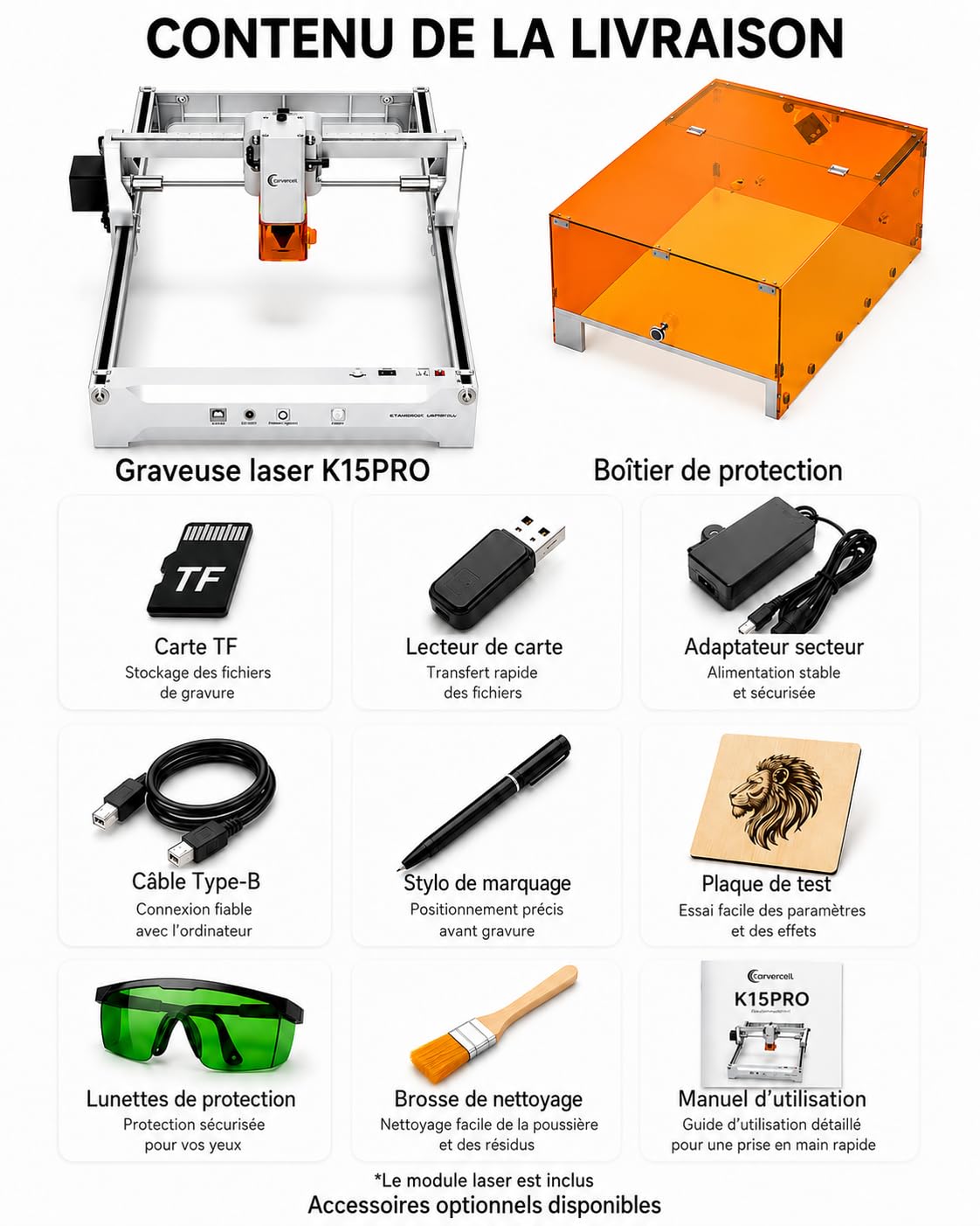 K15 Pro 10W Laser Graviermaschine & Cutter Wi-Fi App-Steuerung Klasse 1 A4 300x200mm 0,01mm Lasergravur-Maschine für Holz Acryl Metall Leder DIY Kleingewerbe