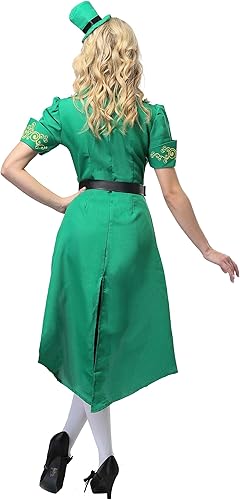 Miniatura 5 de Womens St Patricks Day Leprechaun Costume Adult St. Pattys Irish Outfit with Jacket, Pants, & Accessories