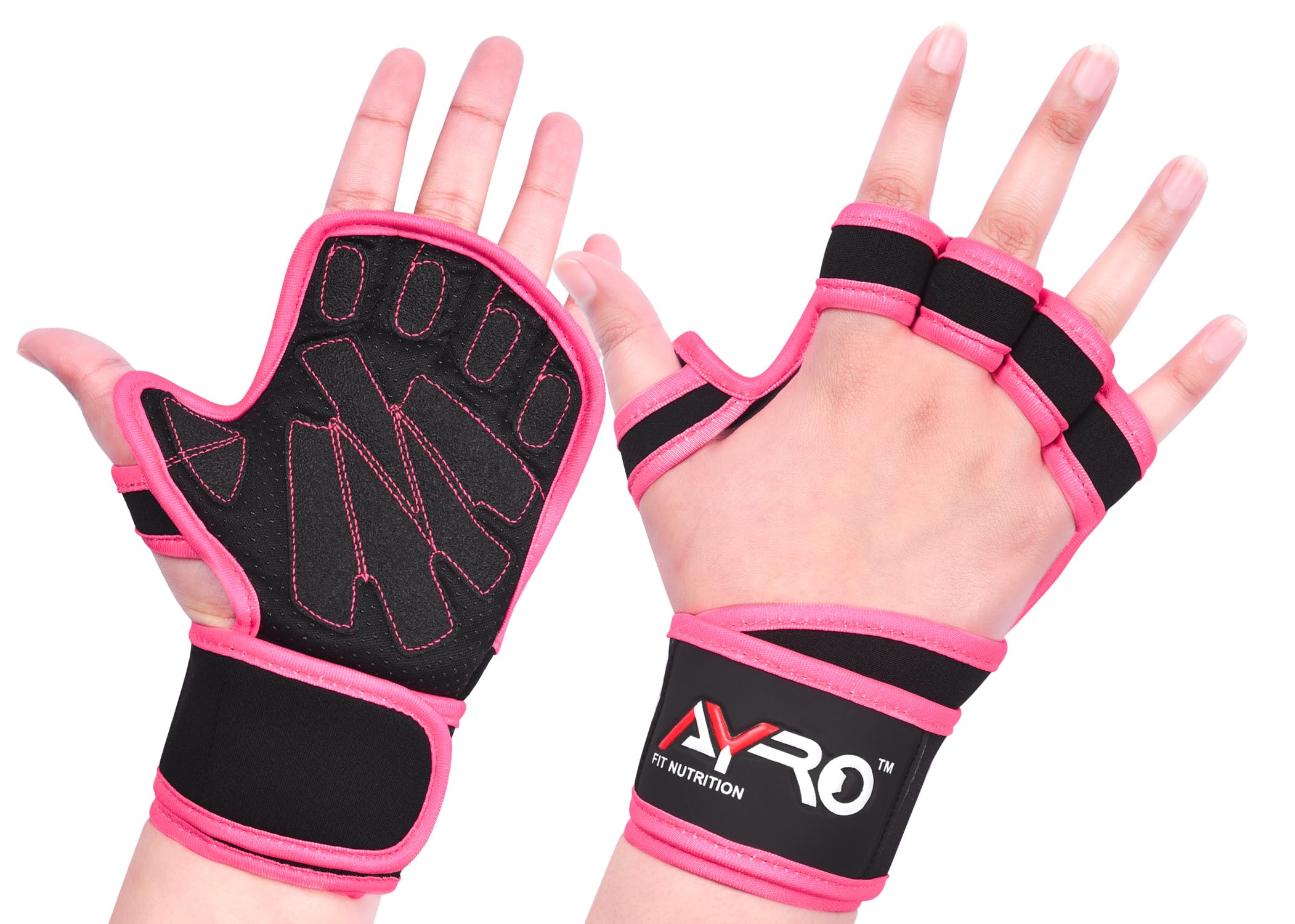 AYRO Workout Gloves for Men & Women – Gym Gloves for Men, Weight Lifting Gloves, with Wrist Support, Breathable Palm Padding, Non-Slip Grip – Ideal