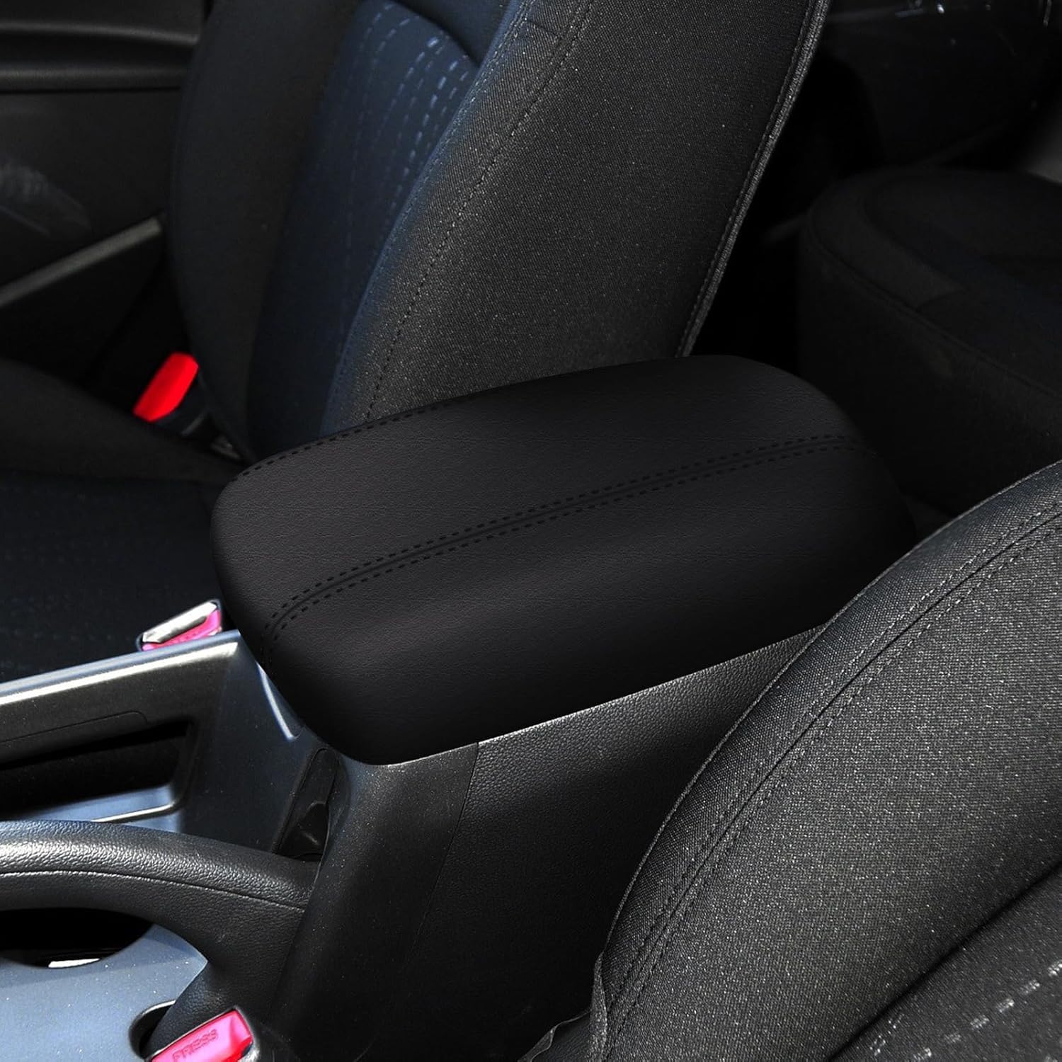 Center Console Cover for Kia Sportage 2016 2015 2014 2013 2012 2011(Black),Waterproof Leather Anti-Scratch Armrest Cover for 2011-2016 Sportage Accessories