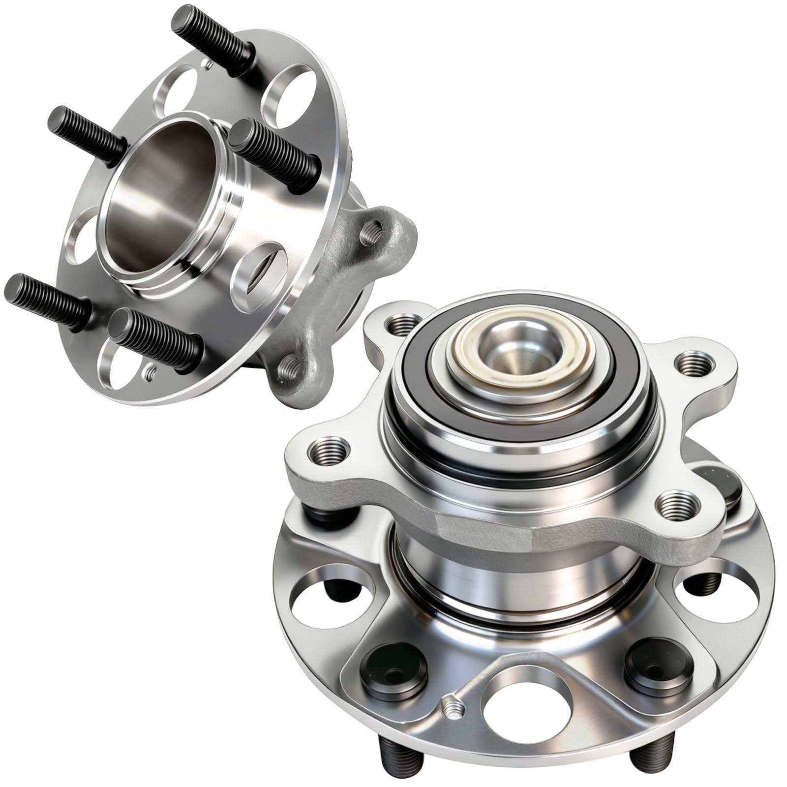 2Pcs 512256 Rear Wheel Bearing Hub Assembly Compatible with Honda Civic (EX, Si, DX, LX, GX) 2006 2007 2008 2009 2010 2011,w/ABS, 5 Lug