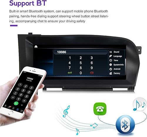 Miniatura 2 de MekedeTech 10.25 '' Android 10 8 Core 4+64G Radio de coche reproductor multimedia navegación GPS para Mercedes Benz S W221 W216 CL 2005-2013 unidad