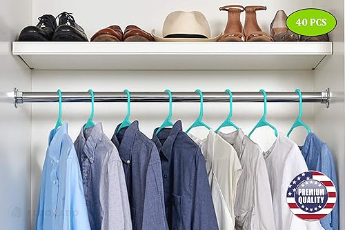 Miniatura 6 de Eldorado - Ganchos para ropa de adulto, de plástico, ideal para uso diario estándar, gancho para ropa como camisas, blusas, camisetas, vestidos,