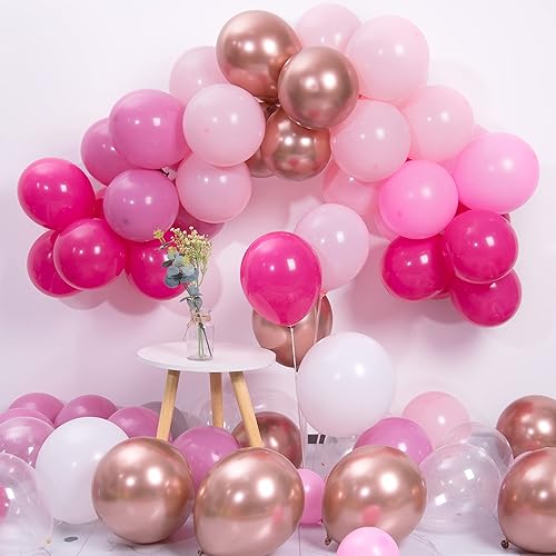 Miniatura 4 de Ponamfo Kit de arco de globos negros  120 piezas de 18 + 12 + 10 + 5 pulgadas, kit de guirnalda de globos negros Mette de diferentes tamaños como