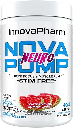 InnovaPharm NOVAPUMP Neuro (Gomitas de sandía) Polvo - 14.9 onzas