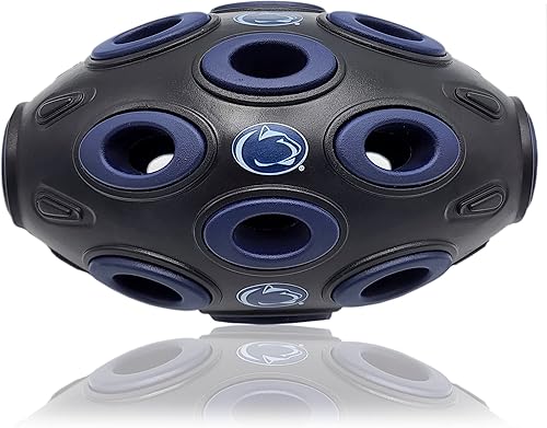 Miniatura 8 de Pets First NCAA Ohio State Buckeyes Football Treat Dispensing Toy for Dogs and Cats, Rubber Ball Dog Toy, Interactive Fun Dog Treat Toy, Natural