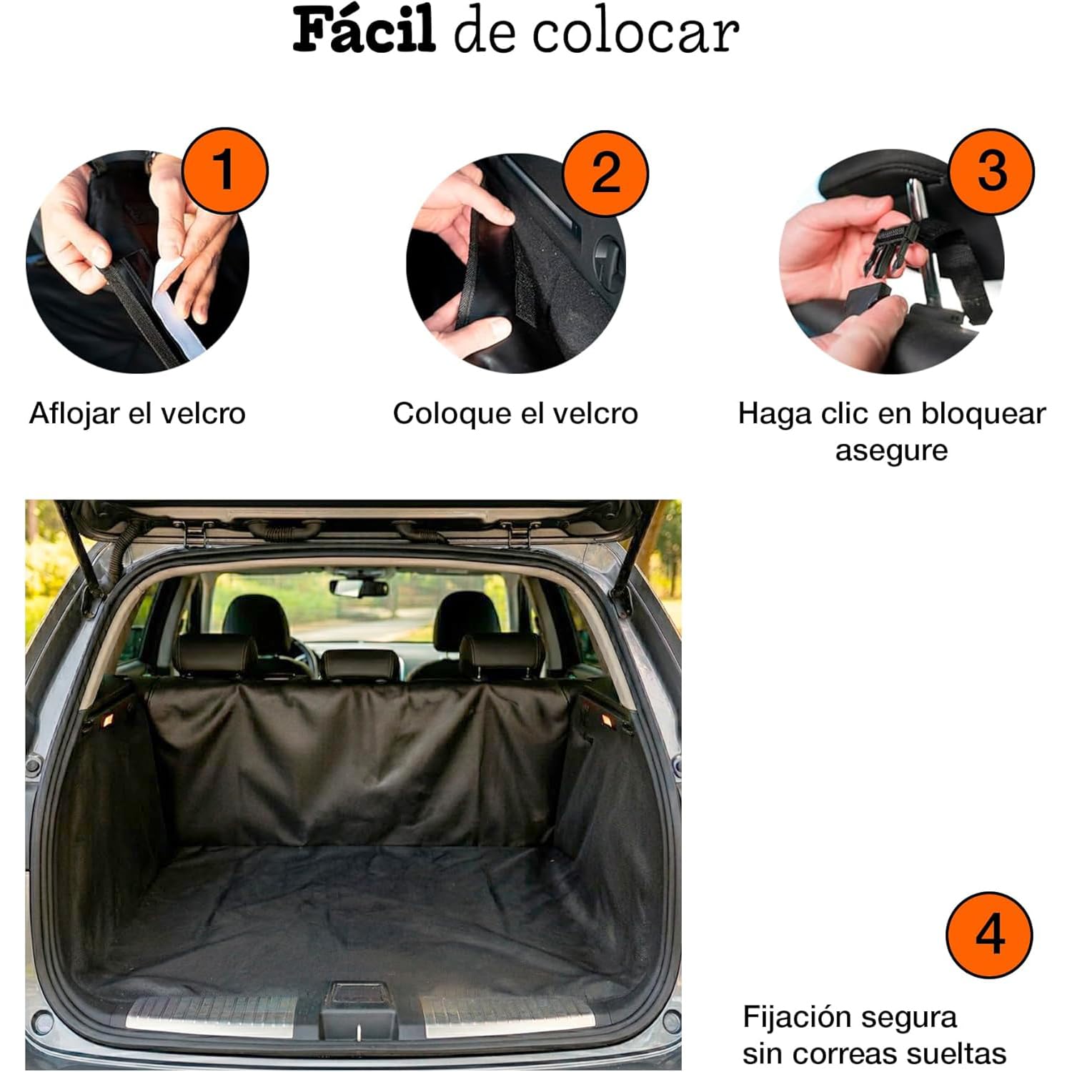 Funda Coche Perro, Protector Coche Perros Asiento Trasero y Maletero Coche Perros Impermeable y Antideslizante, Funda Maletero Coche Perros Universal, Cubre Asientos Coche Perro Resistente