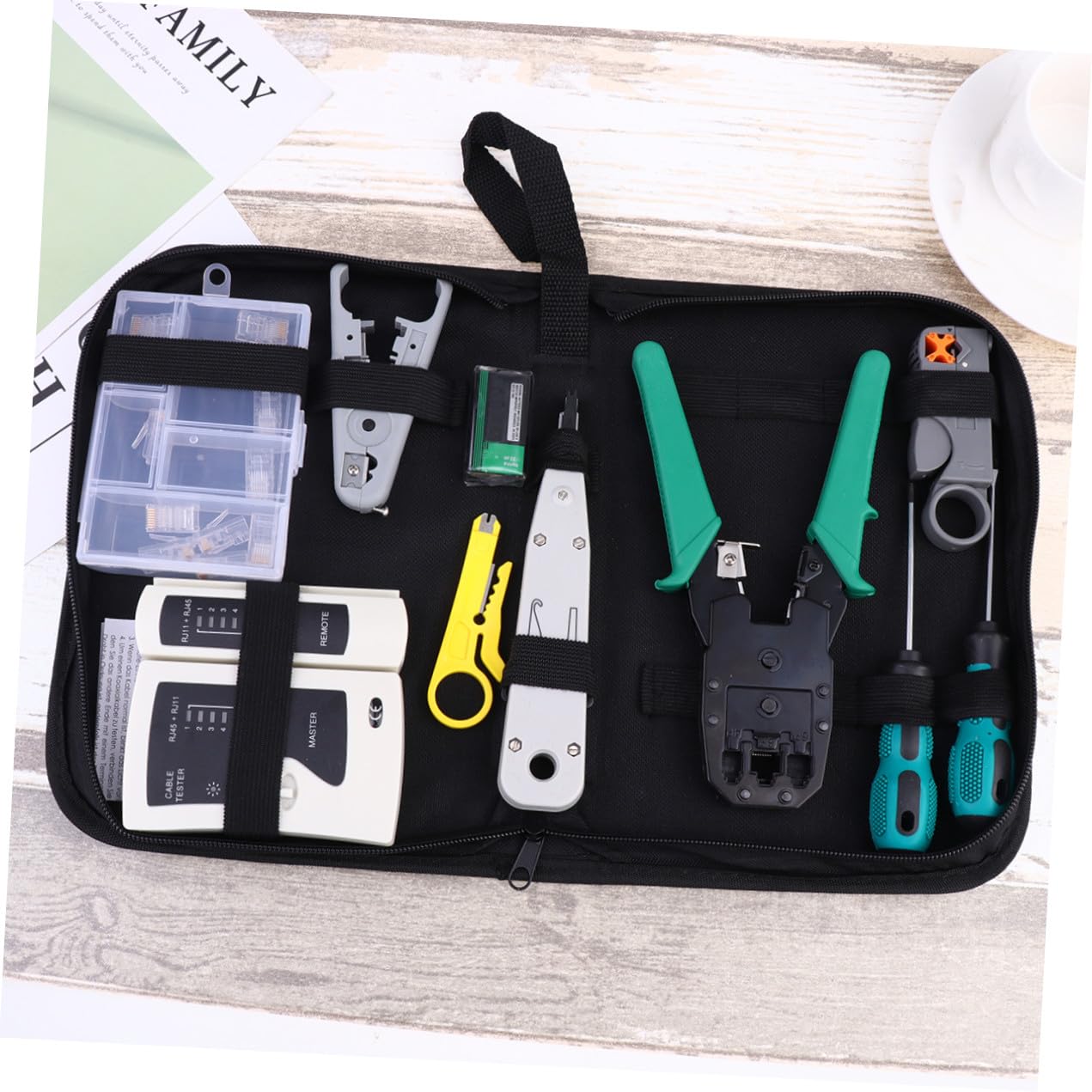 Kit d'Outils de Réseau Testeur de Câbles Téléphoniques