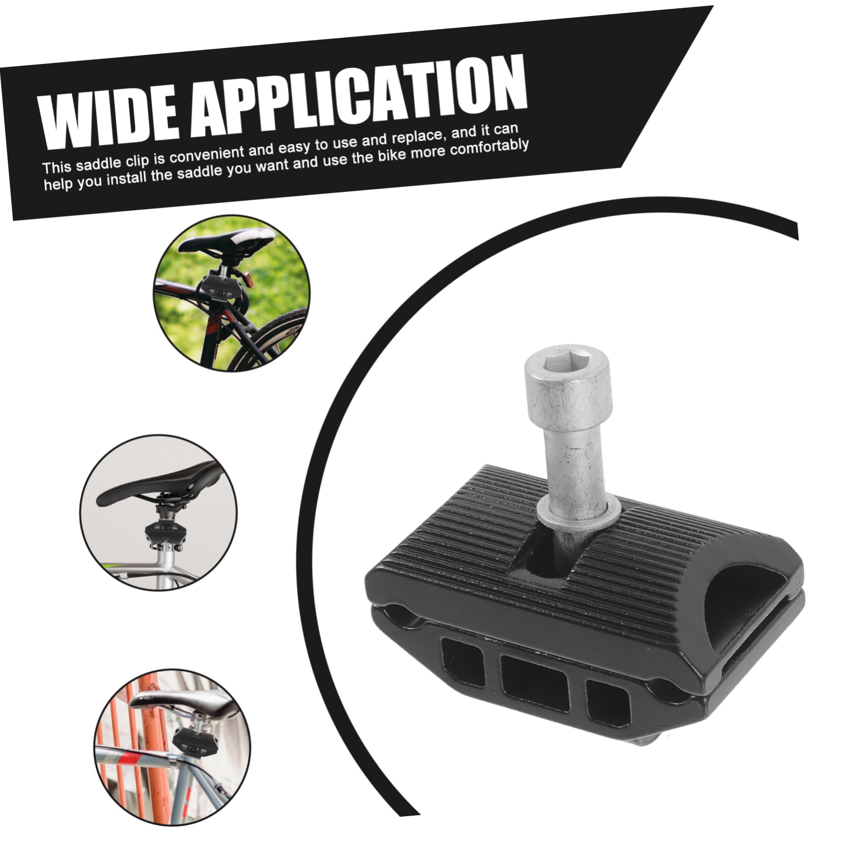 Mipcase Bike Seatpost Clip Saddlepole Clamp Seatpost Head Sturdy Clamp for Cycling