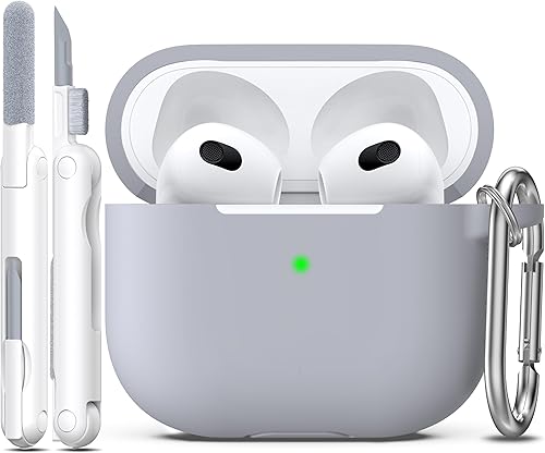 Miniatura 82 de Funda para AirPods con llavero, protección completa, de silicona, accesorios para AirPods, funda para hombres, mujeres y adolescentes, con estuche