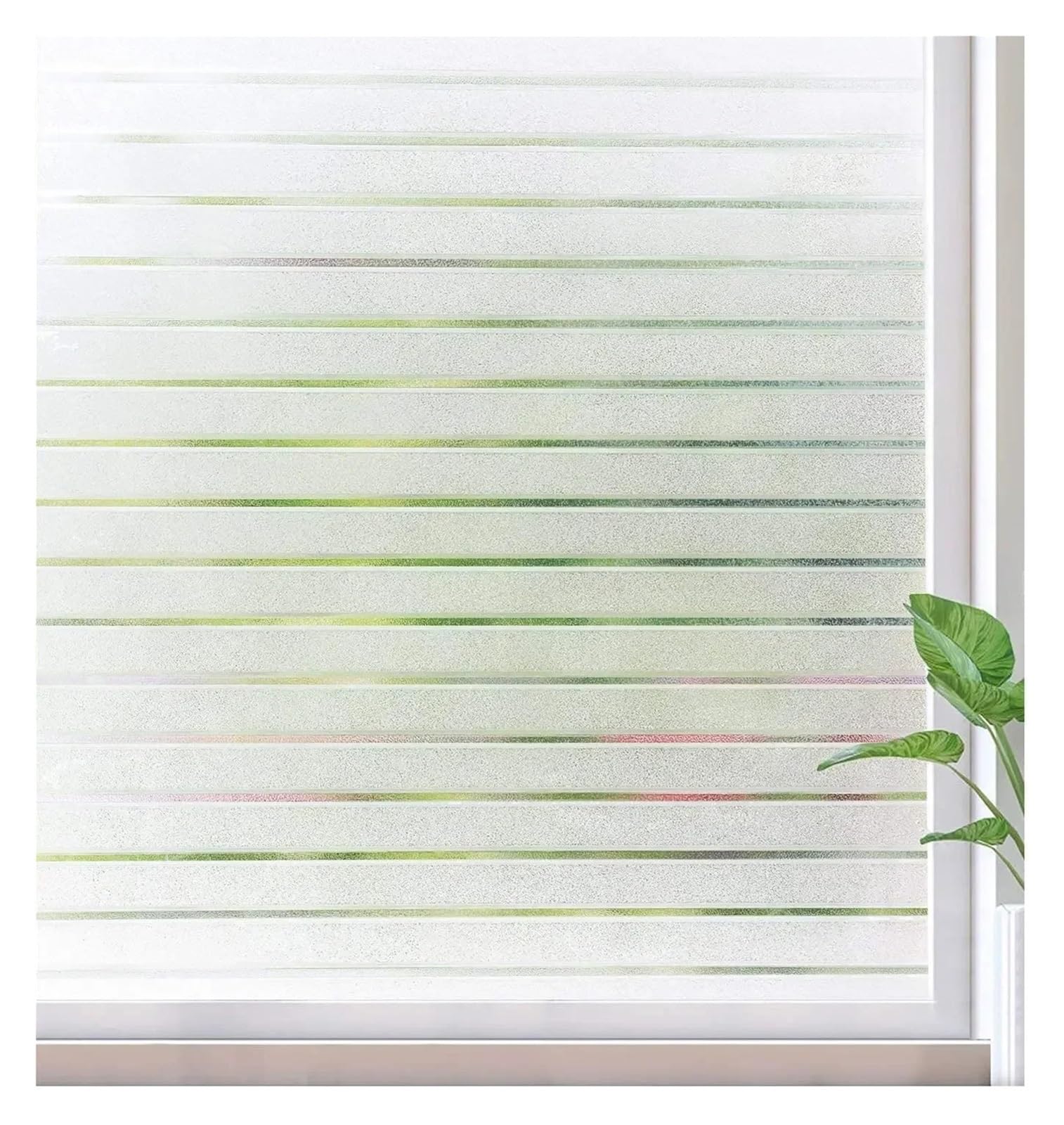 Window Film Privacy Frosted Window Film Static Cling Decorative Glass Privacy Non Adhesive Door Cover for Home(30x500cm)