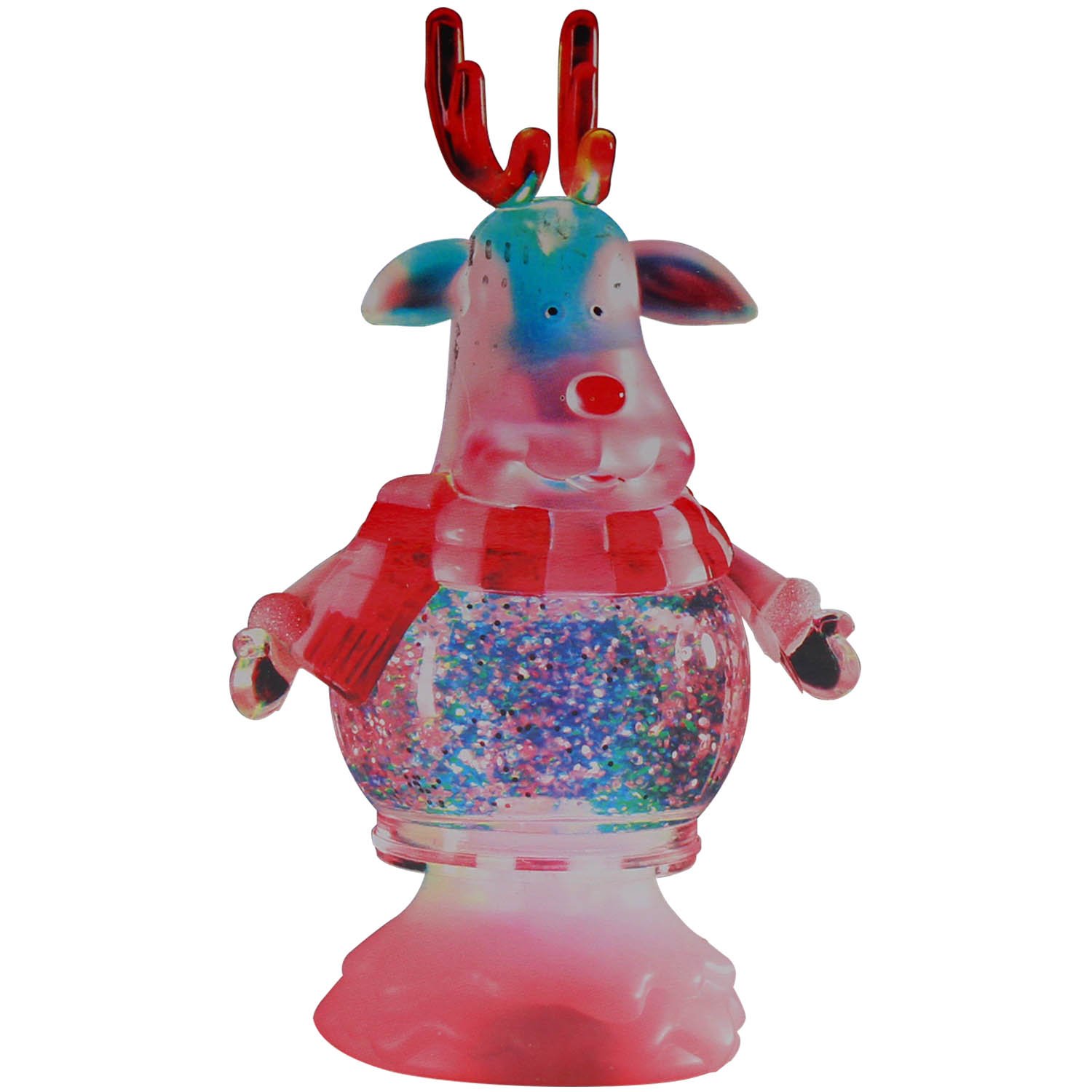 COLOUR CHANGING GLITTER REINDEER